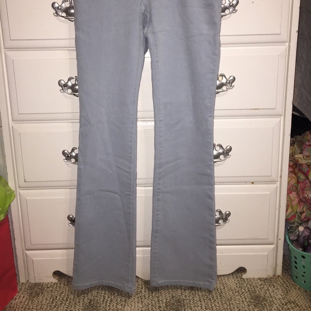 bell bottoms. light blue. worn a few times